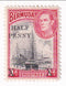 Bermuda - Pictorial 1d with HALF PENNY o/p 1940(M)