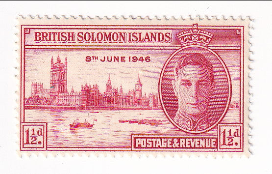 British Solomon Islands - Victory 1½d 1946(M)