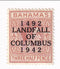 Bahamas - 450th Anniversary of Landing of Columbus in New Word 1½d with o/p 1942(M)