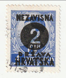 Croatia - Yugoslavia stamp with o/p 2d 1941