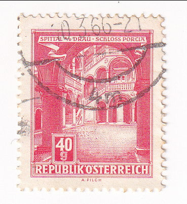 Austria - Buildings 40g 1957