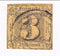 Baden - 'Numerals' 3k 1851