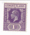 Leeward Islands - King George V 1d 1922(M)