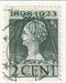 Netherlands - 25th Anniversary of Queen's Accession 2c 1923