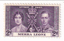 Sierra Leone -  Coronation 2d 1937(M)