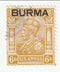 Burma - India King George V 6a with BURMA o/p 1937