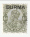 Burma - India King George V 4a with BURMA o/p 1937