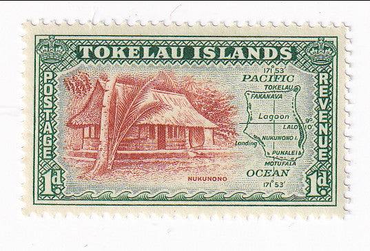 Tokelau Islands - Pictorial 1d 1948(M)