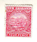 New Zealand - Pictorial 4d 1898