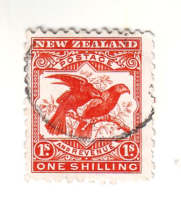 New Zealand - Pictorial 1/- 1900