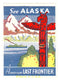 U. S. A. - Alaska tourism label