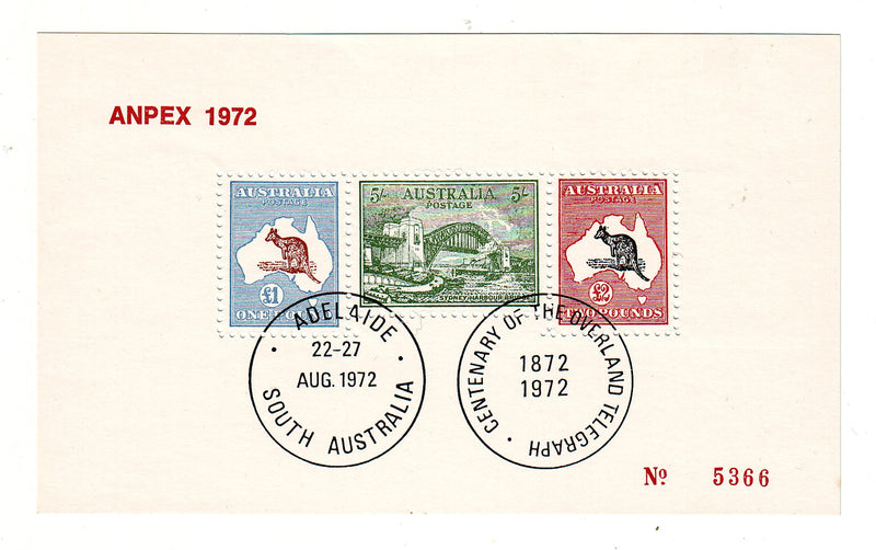 Australia - ANPEX 1972 m/s(R)