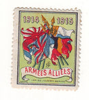 France - 'Allied Armies' patriotic label