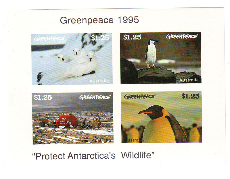 Australia - Greenpeace imperf m/s 1995