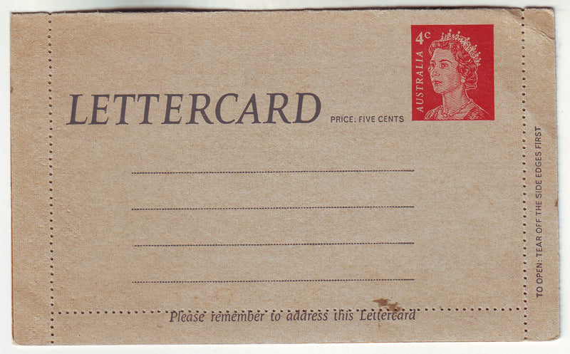 Australia - Lettercard 4c