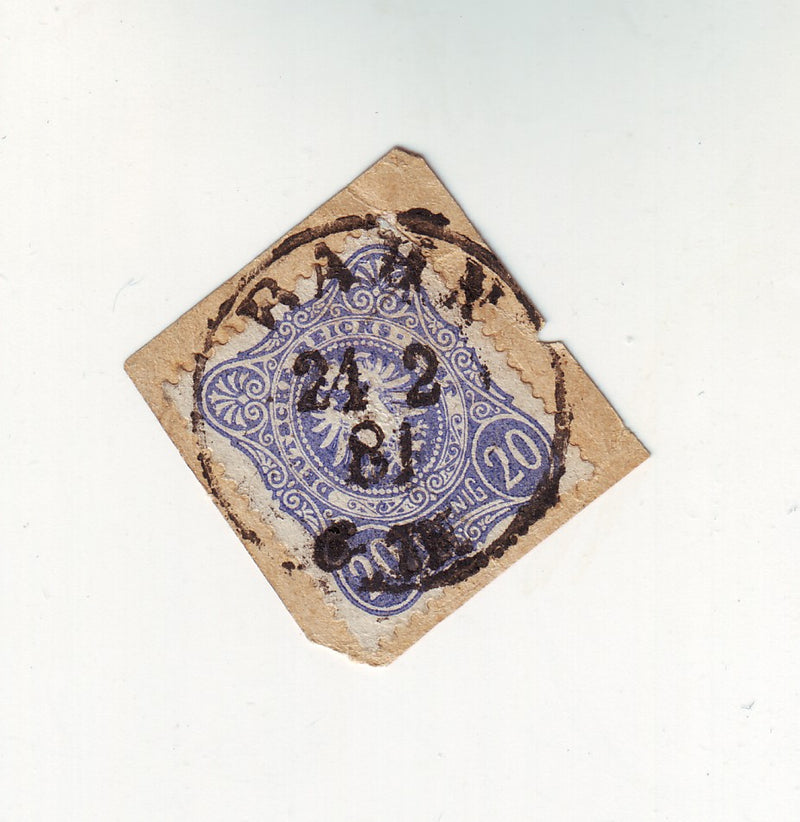 Germany - Postmark, Bahn 1881