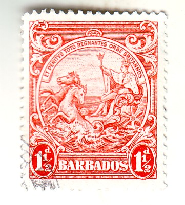 Barbados - Badge of the Colony 1½d 1938