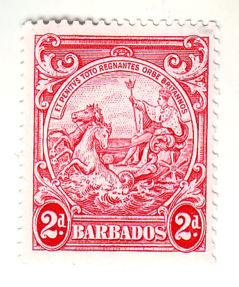 Barbados - Badge of the Colony 2d 1943(M)