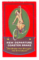U. S. A. - Bicycle, Early bicycle brake label