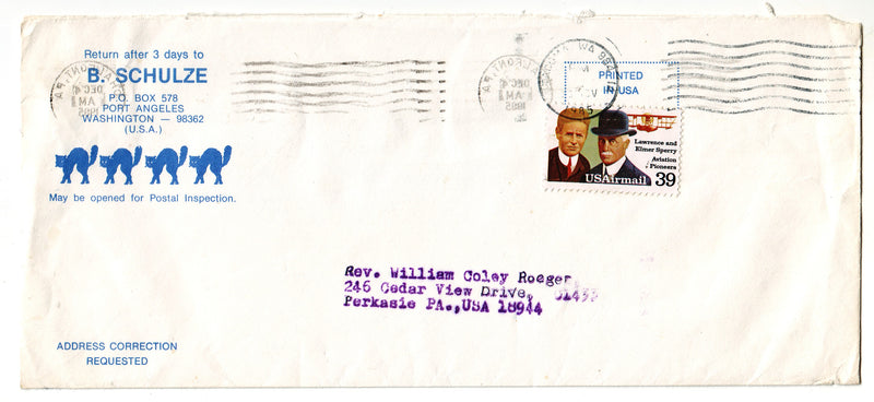 U. S. A. - Cover, with British Colombia Courier label