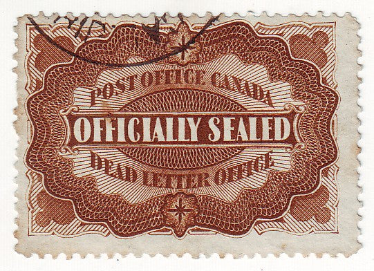 Canada - Officially Sealed label 1897