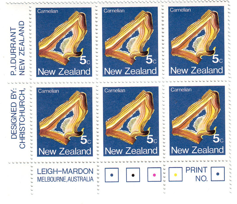 New Zealand - Imprint block, Definitive 5c 1982c(5a)