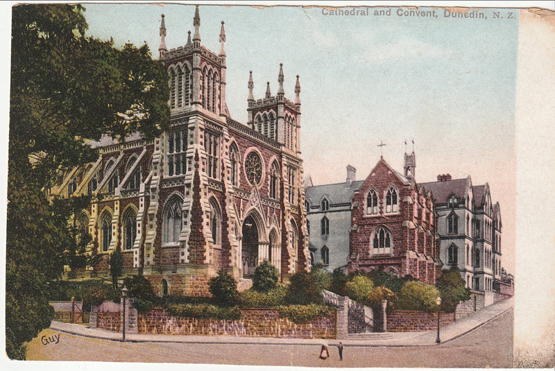 Postcard - Cathedral and Convent, Dunedin