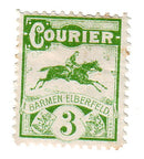 Germany - Horses/Local, 3pf Courier