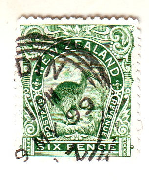 New Zealand - Pictorial 6d 1898