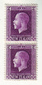 New Zealand - King George V (recess) 2d 2 perf pair 1915