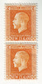 New Zealand - King George V (recess) 2d 2 perf pair 1916