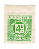 Great Britain - Railway, Dublin & South Eastern Letter Stamp