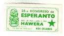 New Zealand - Esperanto, 28th Congress Hawera 1962