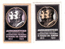 Germany - 100yr celebration of Lützow Free Corps in Rogau an Zobten 1913 pair