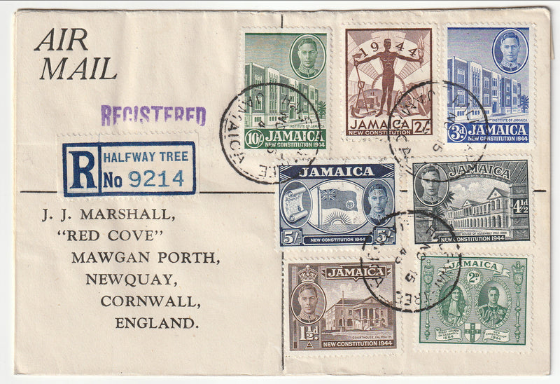 Jamaica - Cover, New Constitution set registered 1948