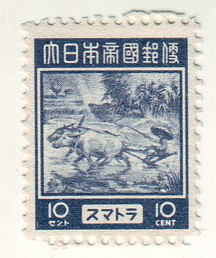 Japanese Occupation of Netherlands Indies - Issues for Sumatra 10c 1944(M)