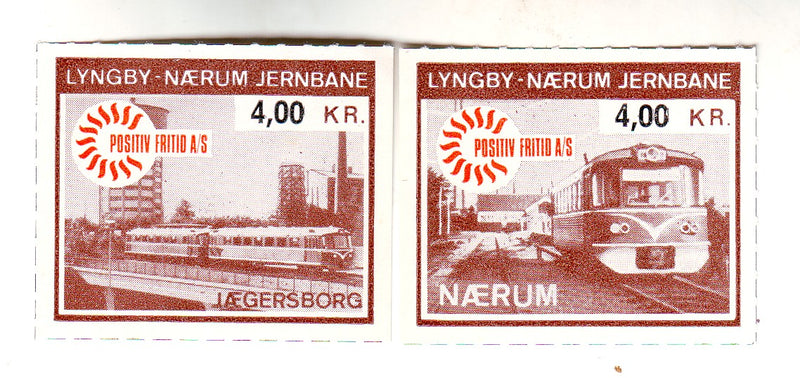 Denmark - Railway, Lyngby-Nærum Jernbane pair