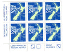 New Zealand - Imprint block, Map Stamp 24c 1982(213)(M)