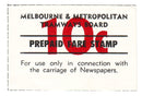 Australia - Revenue, Melbourne & Metropolitan Tramways 10c label