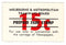 Australia - Revenue, Melbourne & Metropolitan Tramways 15c label
