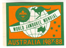 Australia - Scouting, World Jamboree adhesive 1987