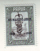 New Guinea - Pictorial 2d with HIS MAJESTY'S JUBILEE 1910 1935 o/p 1935(M)