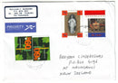 Netherlands - Cover, Airmail to New Zealand with 2 x labels