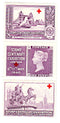 Great Britain - Red Cross, Stamp Centenary strip 1940