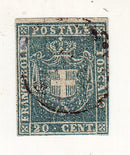 Tuscany - Arms of Savoy 20c 1860