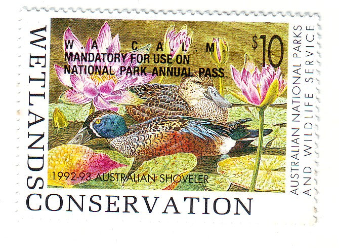 Australia - Revenue, Wetlands Conservation 1992/93