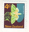 New Zealand - 1973 4c Puriri Moth green colour shift error