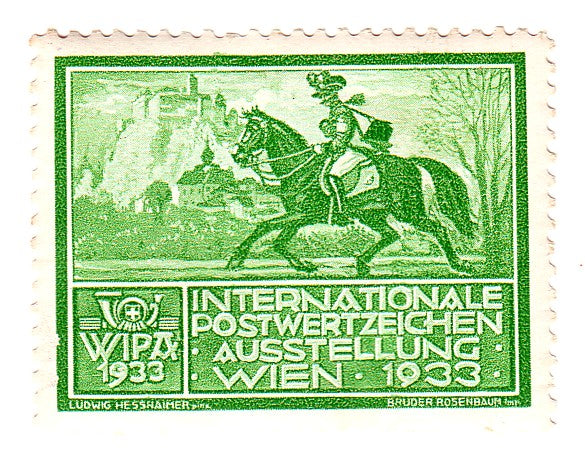 Austria - Horses, WIPA label 1933