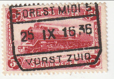 Belgium - Railway Parcels 5f 1934