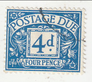 Great Britain - Postage Due 4d 1956